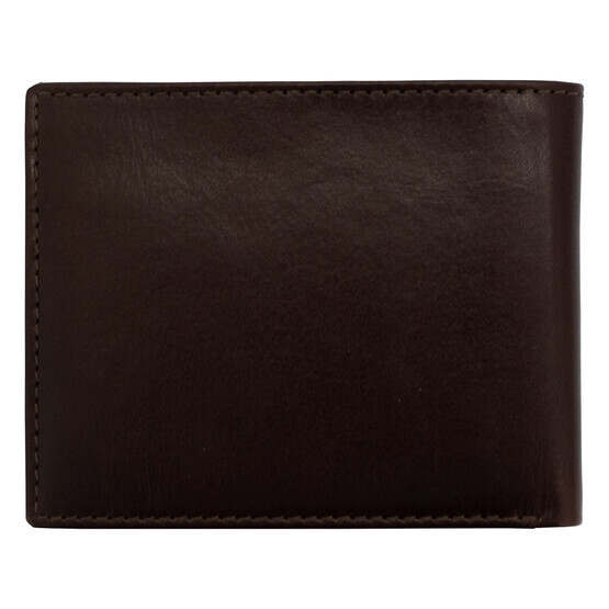 smith and wesson brown leather bi-fold RFID blocking wallet